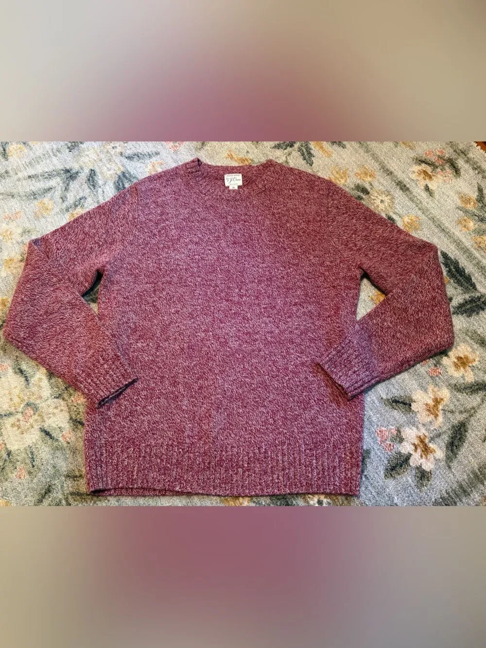 J. Crew Men’s Rugged Merino Marled Sweater size M